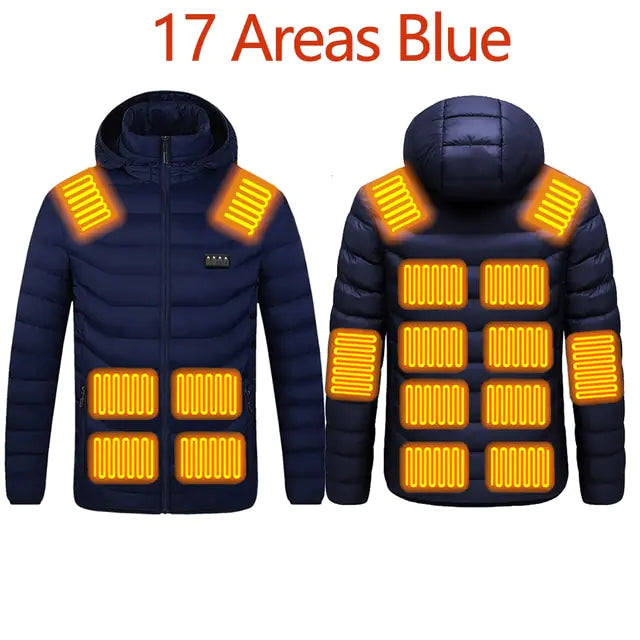 Hooded Heated Clothing Waterproof Warm Jackets